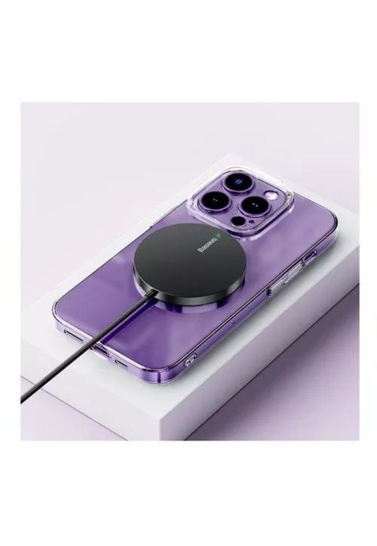 Cargador inalámbrico magnético Baseus 15W para iPhone 12/13 negro-2