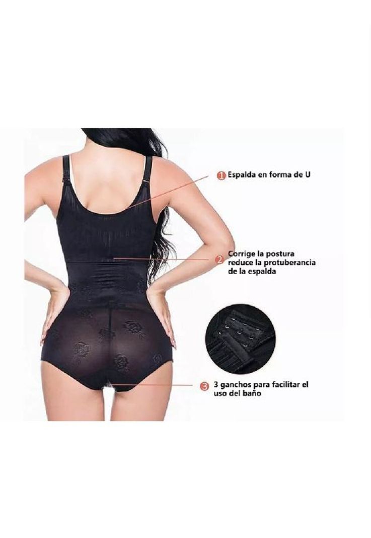 Calzón faja alto invisible, talla L, reductor, modelador cintura-4