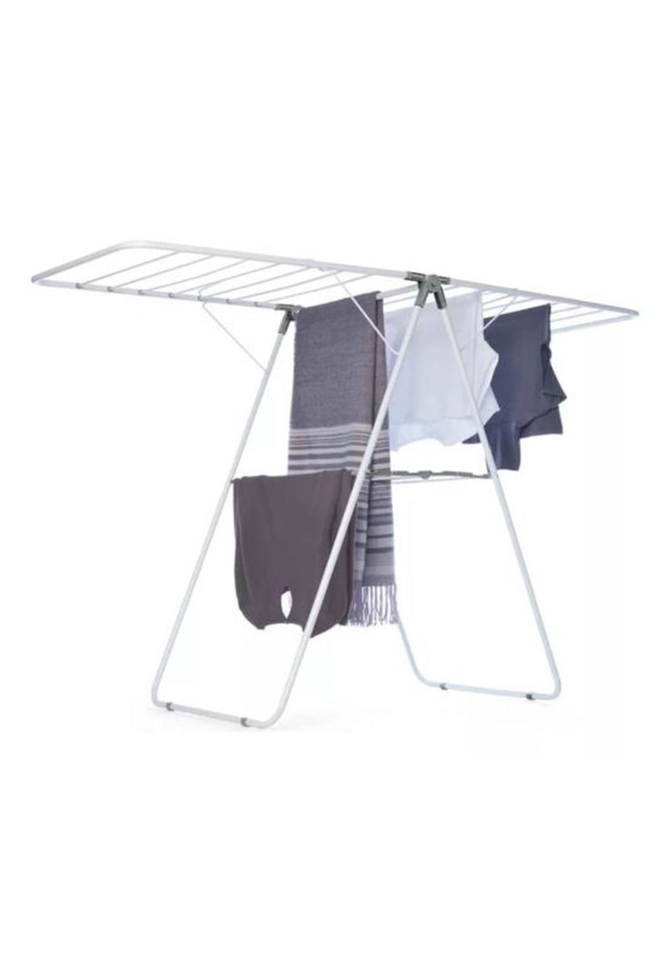 Tendedero plegable 156.5x58.5x95cm Blanco-3
