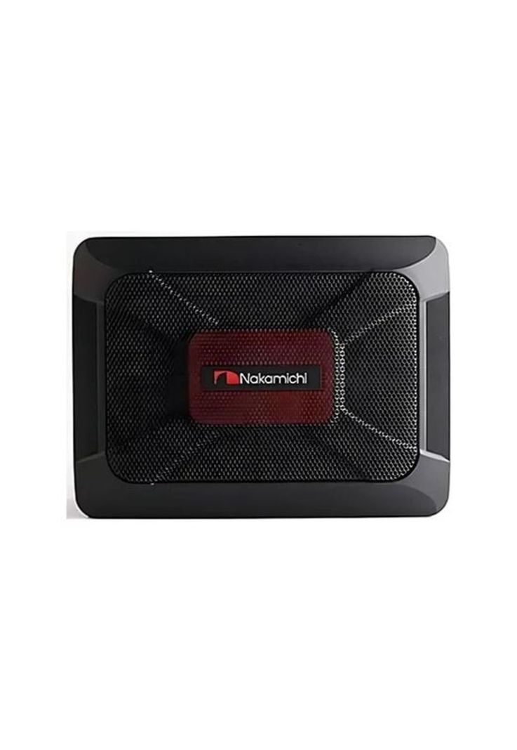 Caja subwoofer amplificada delgada Nakamichi 100W RMS, color negro-2