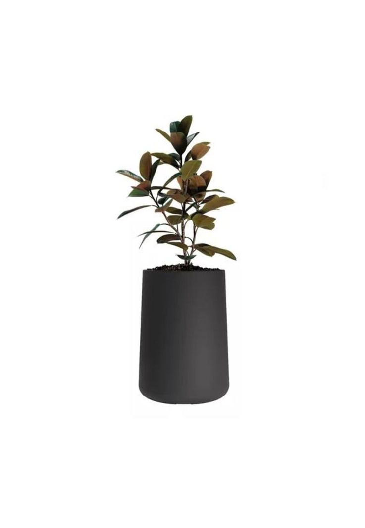 Macetero Grande Plástico Amalfi Modelo Gota N55 60L Negro-0