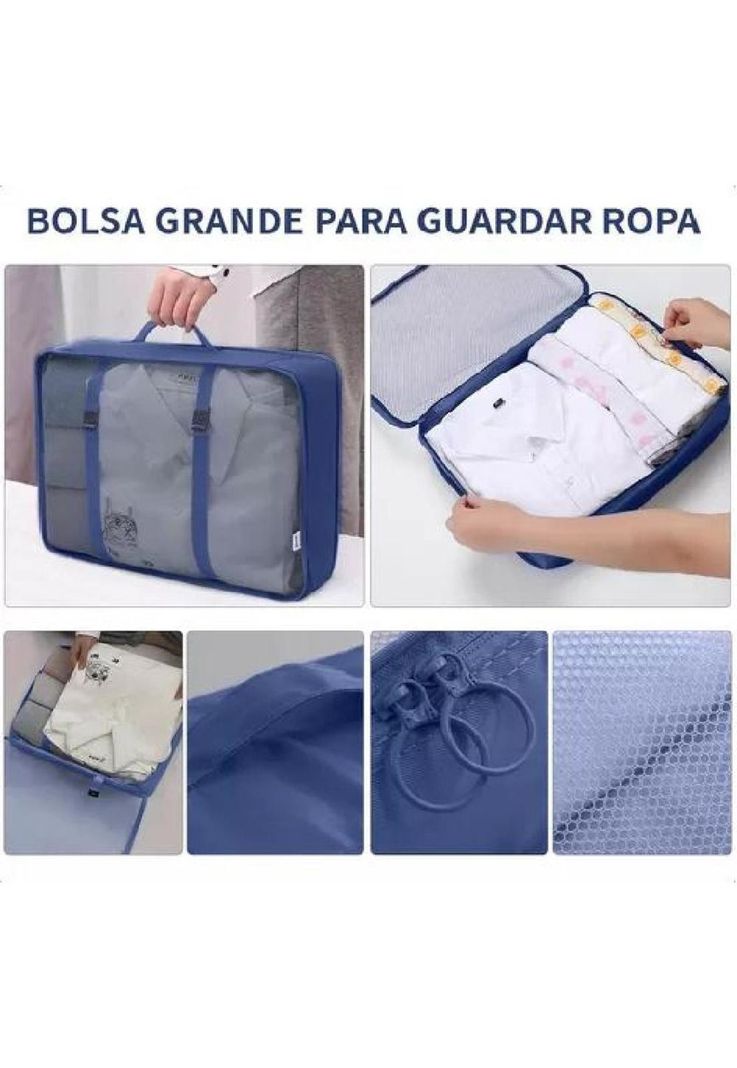 Bolsas de Viaje 8 en 1 - Color Azul-3