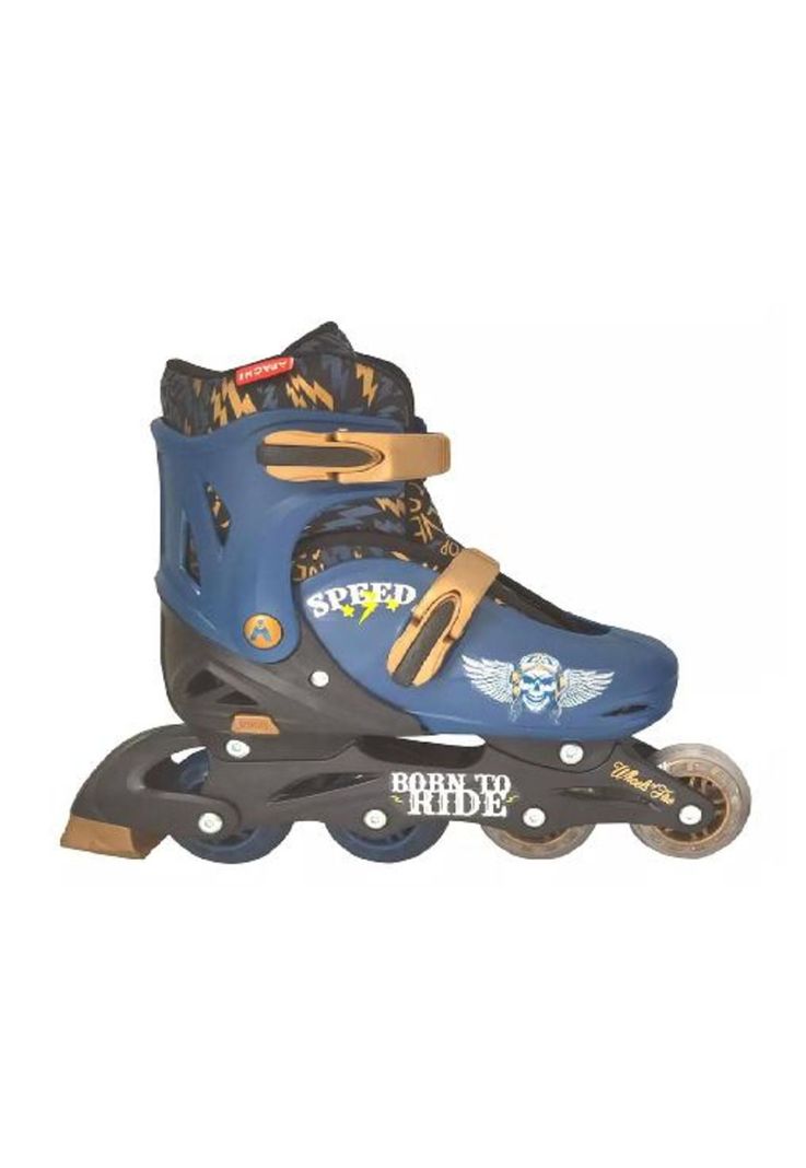 Patines en línea con luces ajustables T 34-37, azul-0