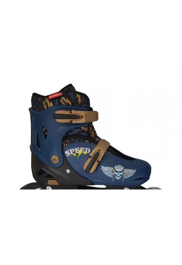Patines en línea con luces ajustables T 34-37, azul-1