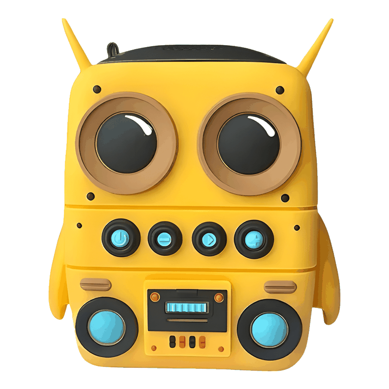 Parlante robot mini inalambrico bluetooth resistente agua