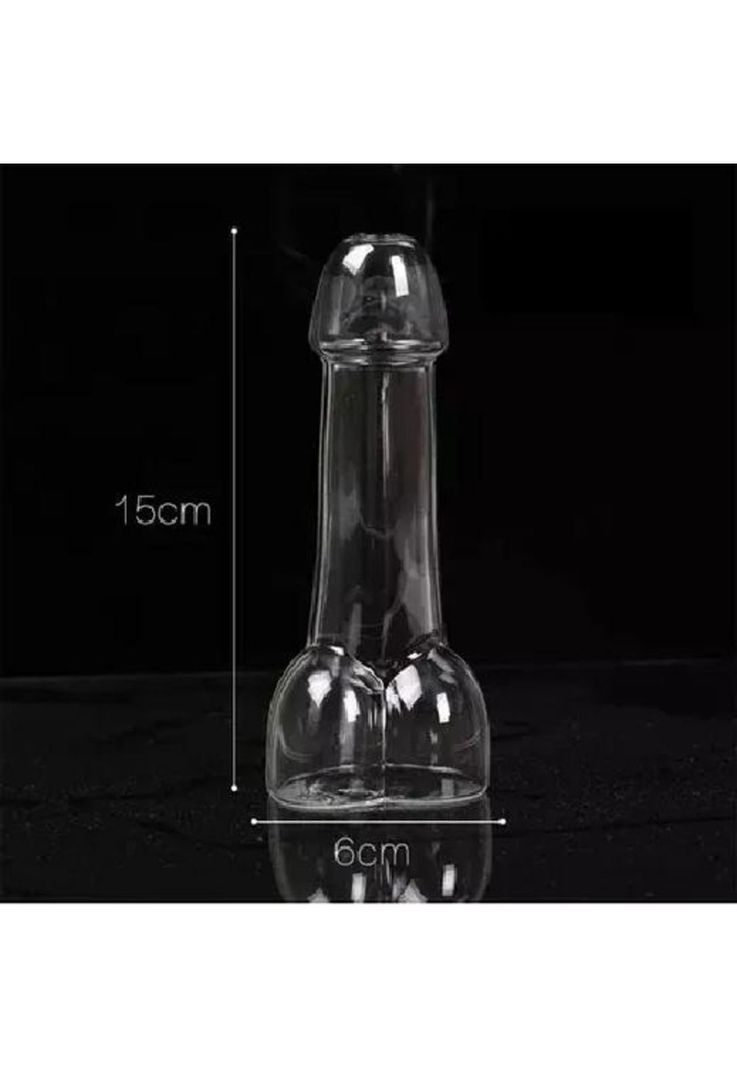 Pack 12 Vasos Tipo Pene Vidrio Cocteles-2