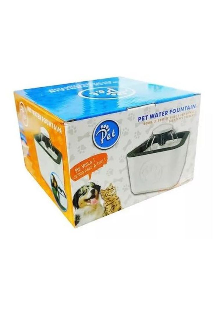 Fuente de Agua para Gatos y Perros - 2.5 Litros, 3 Modos, Color Gris-2