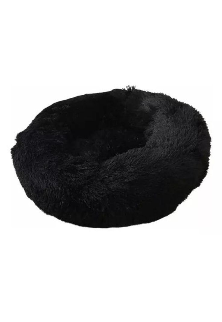 Cama para mascotas antiestrés 90 cm talla XXL negro-0