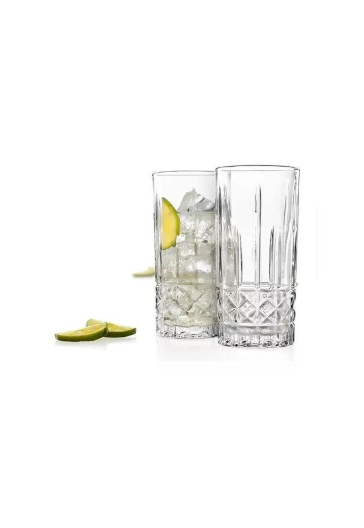 Set 6 Vasos Altos Stirling 360ml Vidrio Trago Largo-1