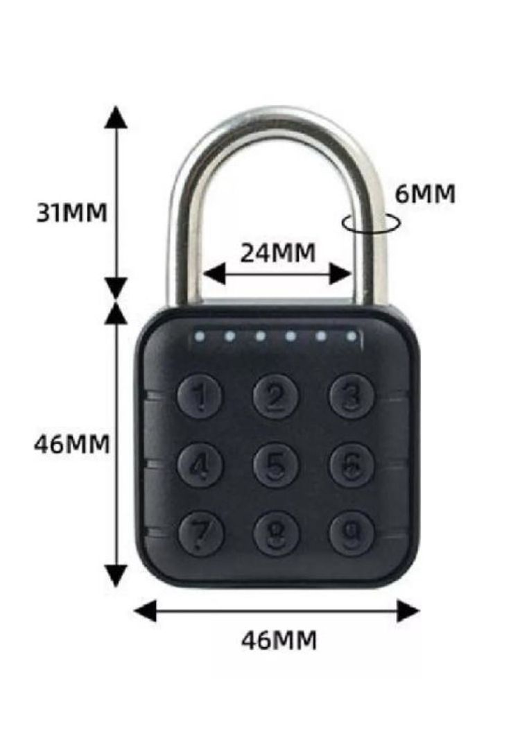 Candado de seguridad digital inteligente con clave y app ...-5