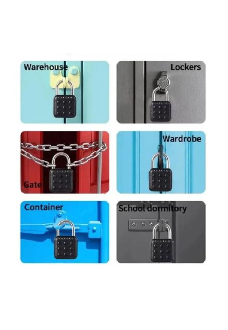 Candado de seguridad digital inteligente con clave y app ...-6