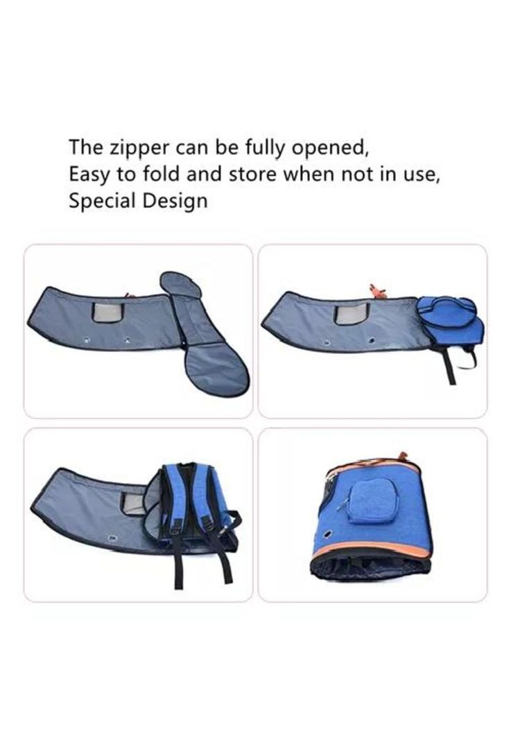 Mochila transpirable para mascotas azul-5