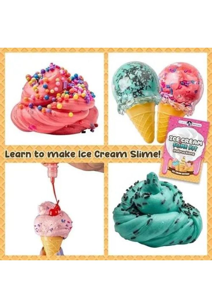 Kit para hacer slime helado incluye todos los accesorios rosado-4