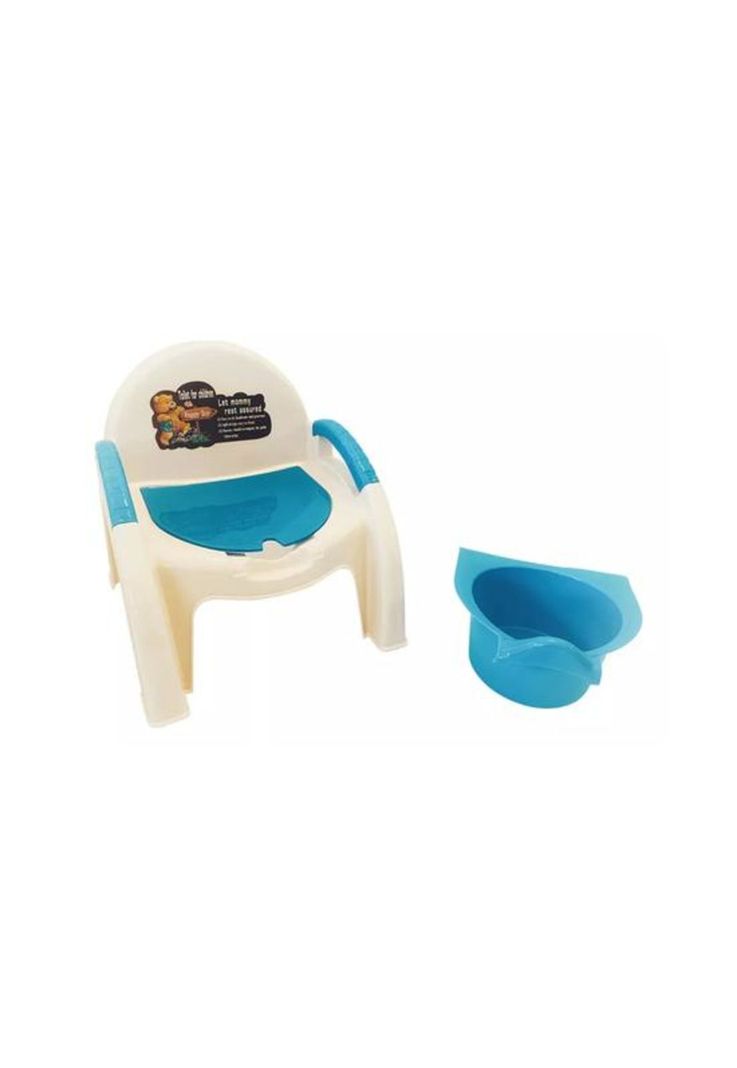 Pelela portátil infantil, color azul-1
