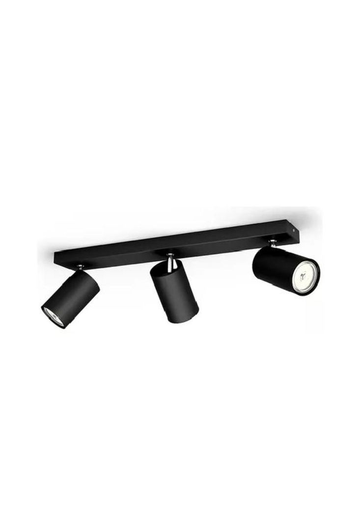 Foco Philips Runner spotlight aluminio X3 Gu10 incluye ampolla metal-0