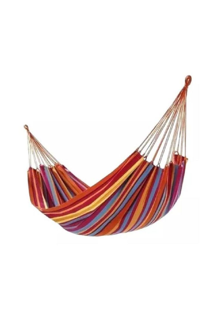 Hamaca 100% algodón premium 2 plazas multicolor-0