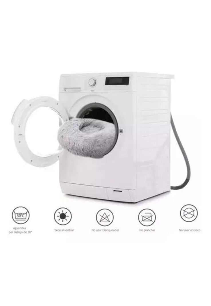 Cama para mascotas antiestrés 80 cm talla XL marrón-4