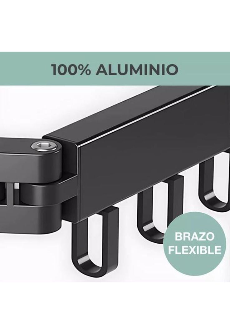 Tendedero plegable colgador ropa tamaño ajustable  negro-3