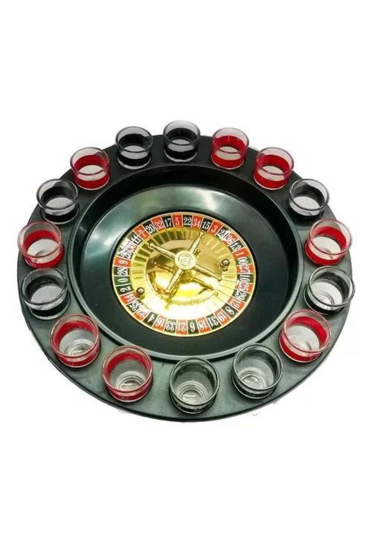 Juego de ruleta casino de shots cortitos para alcohol-0