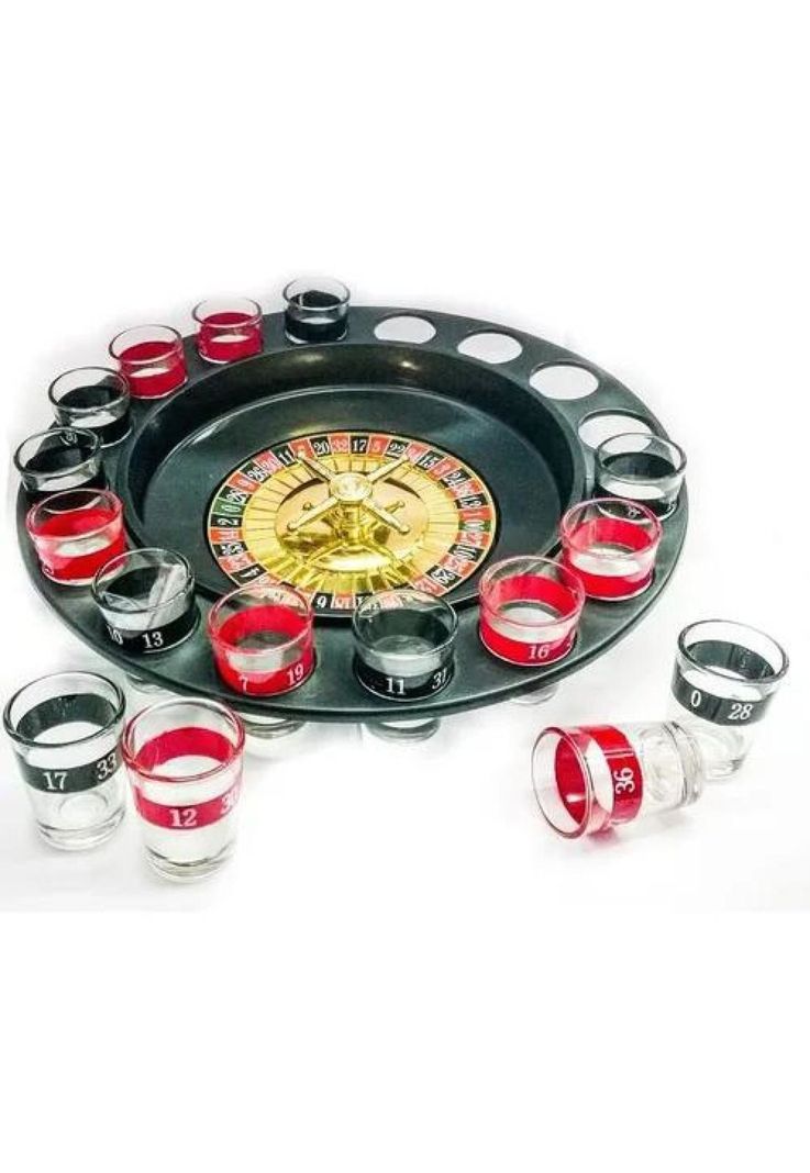 Juego de ruleta casino de shots cortitos para alcohol-1