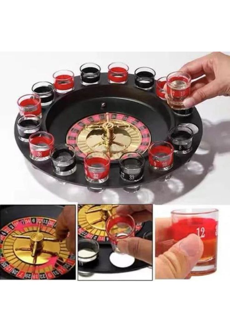 Juego de ruleta casino de shots cortitos para alcohol-2