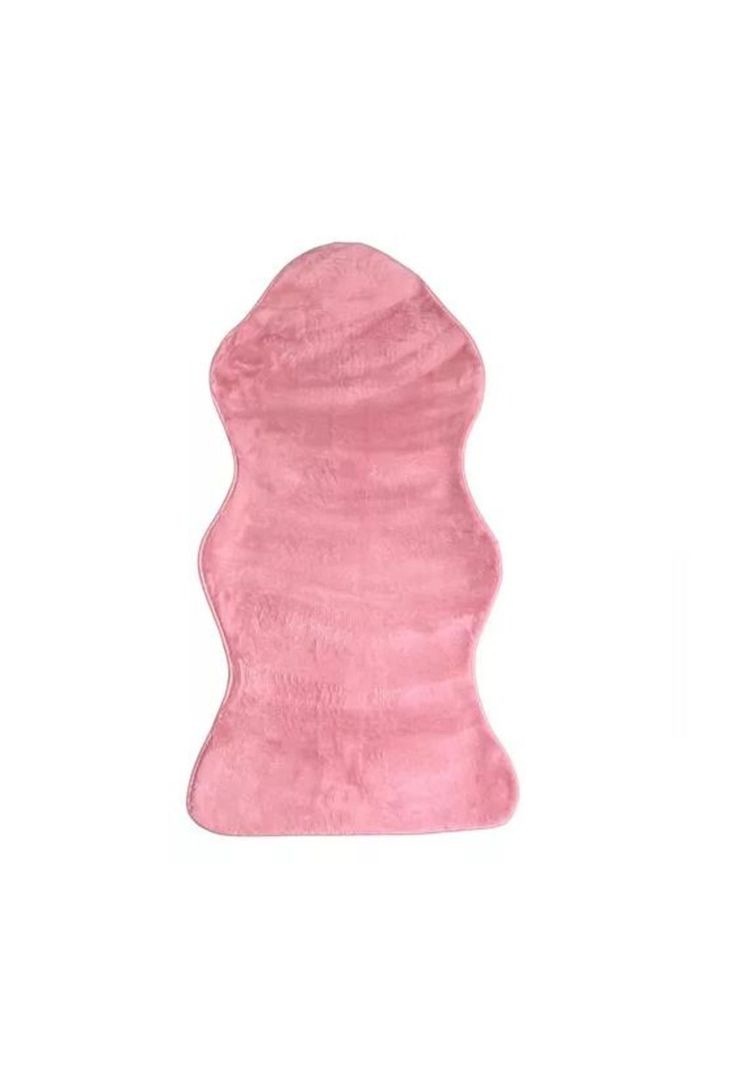 Bajada de Cama Alfombra Manta Peluda 120x60 cm Rosa-0