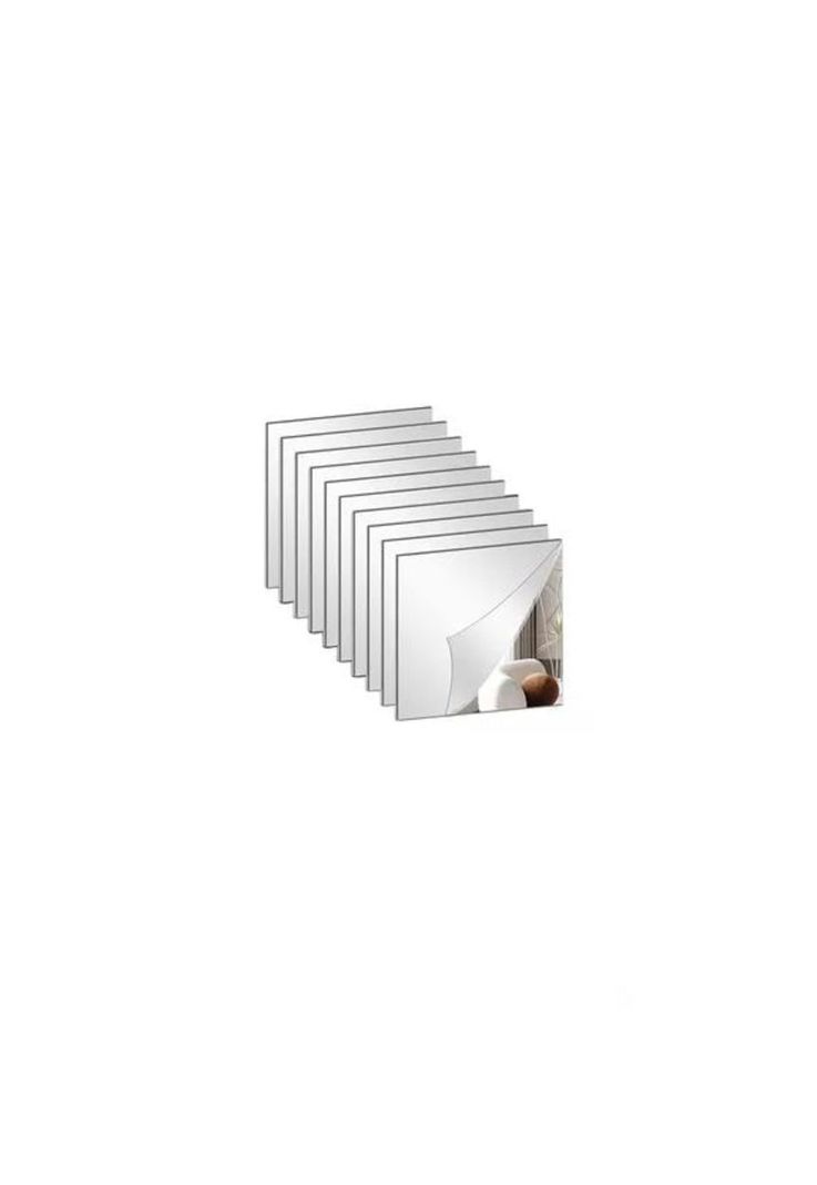 Pack 30 Espejos Adhesivos Decorativos 15x15cm Multiusos-1