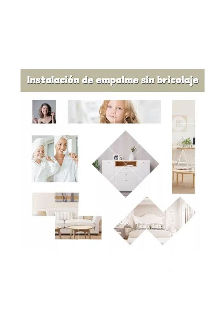 Pack 30 Espejos Adhesivos Decorativos 15x15cm Multiusos-5