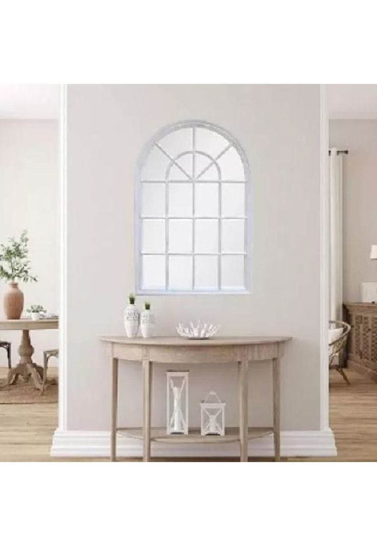 Marco Espejo Decorativo Clásico Forma de Ventana Vintage-4