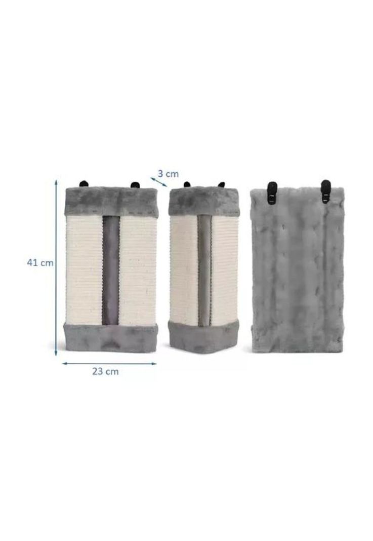 Rascador pared gatos esquinero sofa sillon gato gris-4