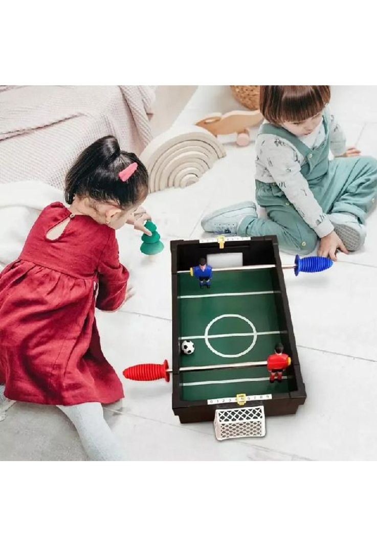 Mini taca mesa niños fútbol portatil persona multicolor-2