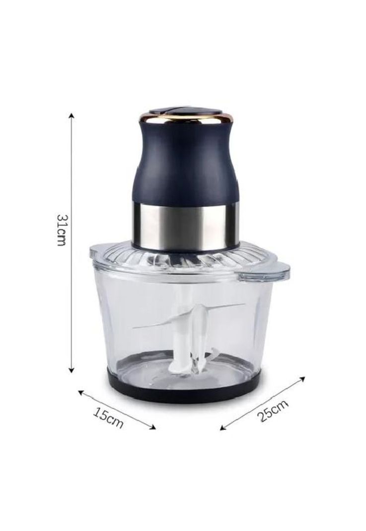 Procesador picadora de alimentos 1000w, color azul marino-3