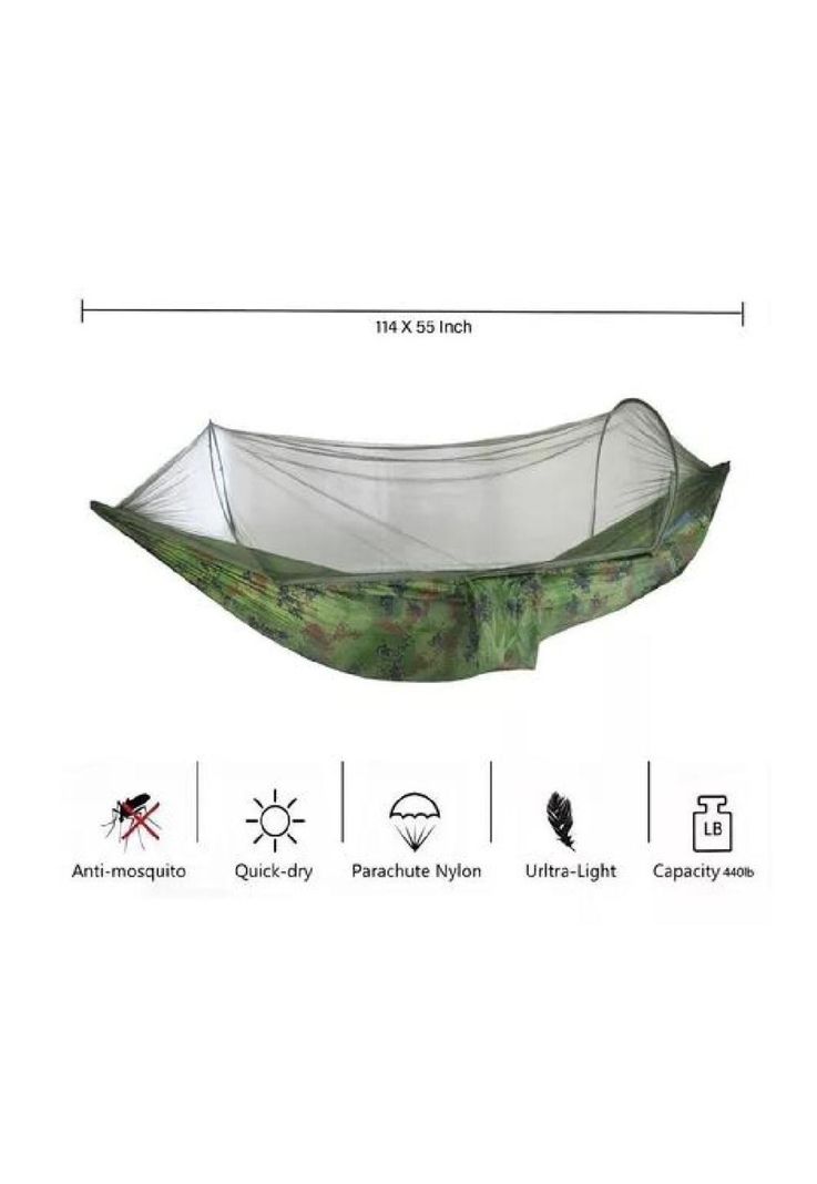 Colgante para acampar al aire libre con mosquitera-2