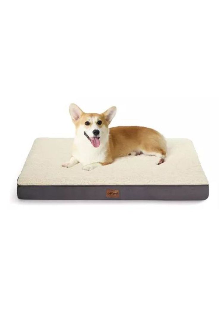 Cama para perro y gato mascota gris-0