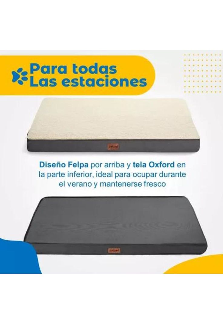 Cama para perro y gato mascota gris-4