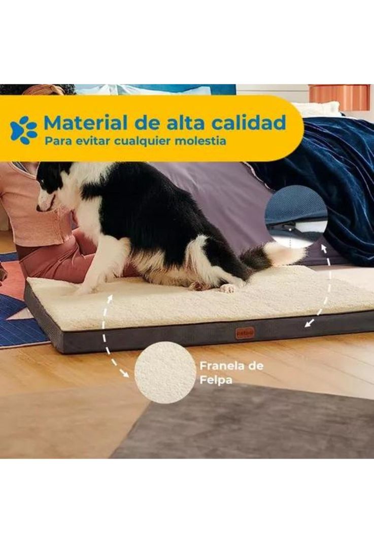 Cama para perro y gato mascota gris-6