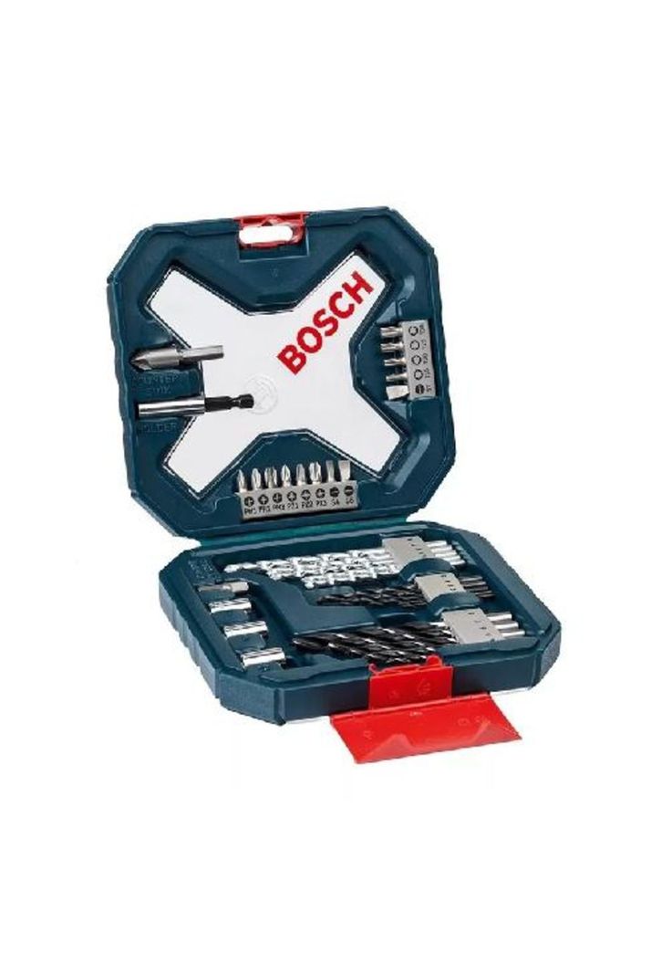 Kit de brocas y puntas X-line de acero 34 unidades Bosch, color negro-1