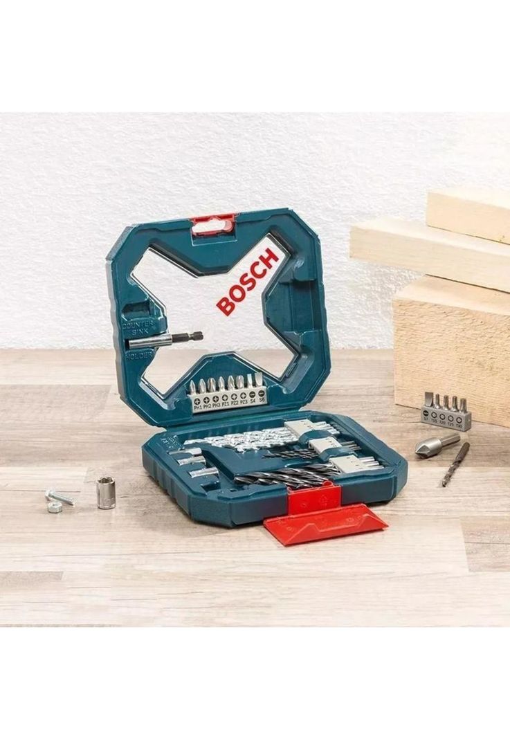 Kit de brocas y puntas X-line de acero 34 unidades Bosch, color negro-2