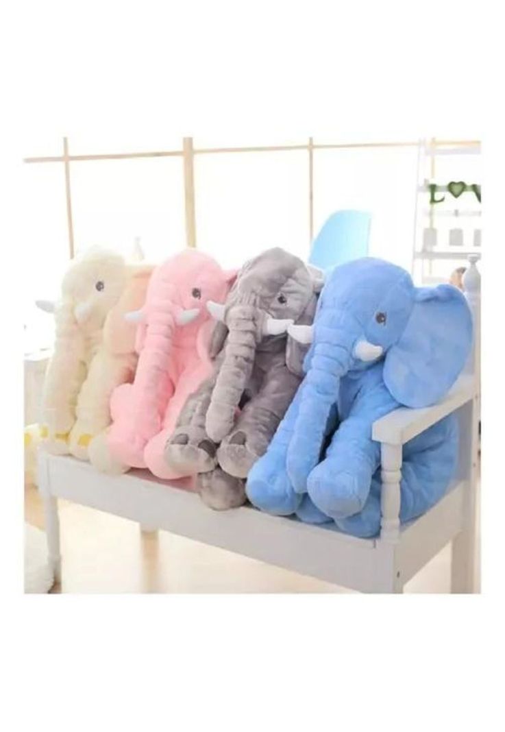 Peluche Gigante Elefante Gris - Almohada Bebé Suave y Liviano-4