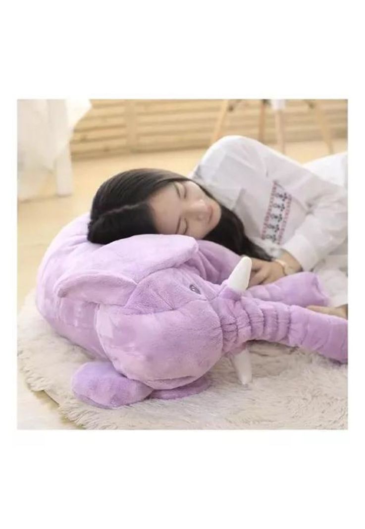 Peluche Gigante Elefante Gris - Almohada Bebé Suave y Liviano-6