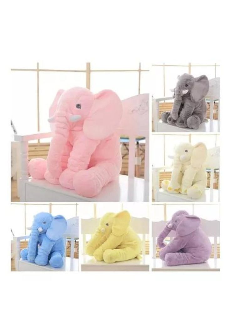 Peluche Gigante Elefante Gris - Almohada Bebé Suave y Liviano-7
