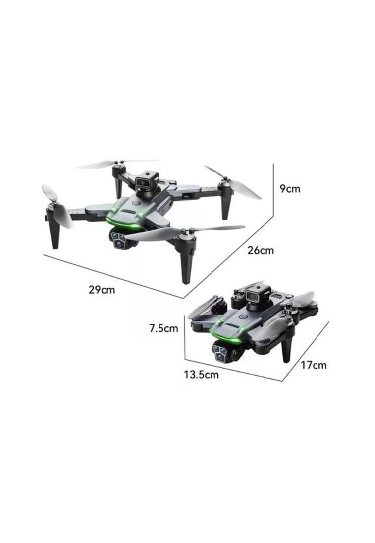 Drone 4k Gps Wifi Plegable Con Cámara Doble 3 Baterías-1