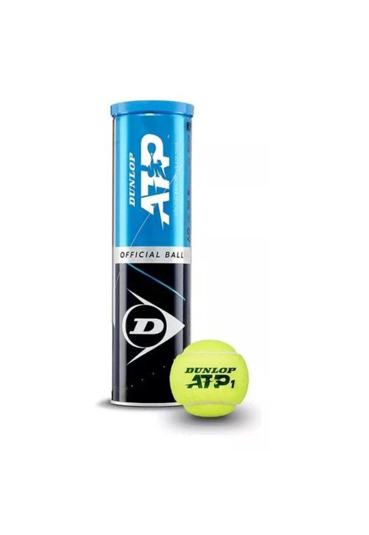 Tarro de Pelotas de Tenis - Dunlop ATP Oficial, Pack de 4, ITF-0