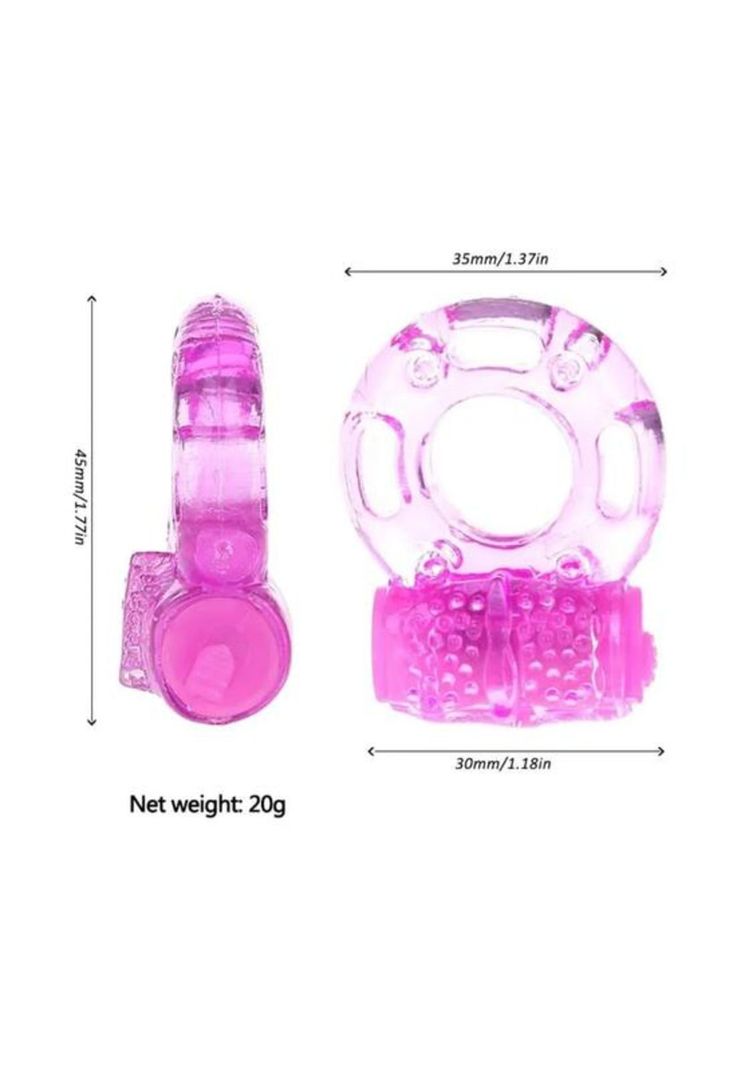 Anillo vibrador expansible, silicona, juguete sexual-1
