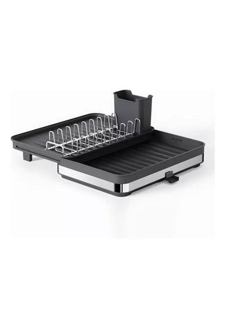 Secaplatos Escurridor de Cocina - Acero Inoxidable, Plegable, Para Loza-0