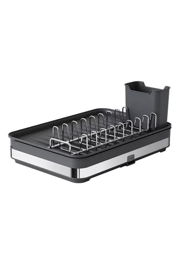 Secaplatos Escurridor de Cocina - Acero Inoxidable, Plegable, Para Loza-3
