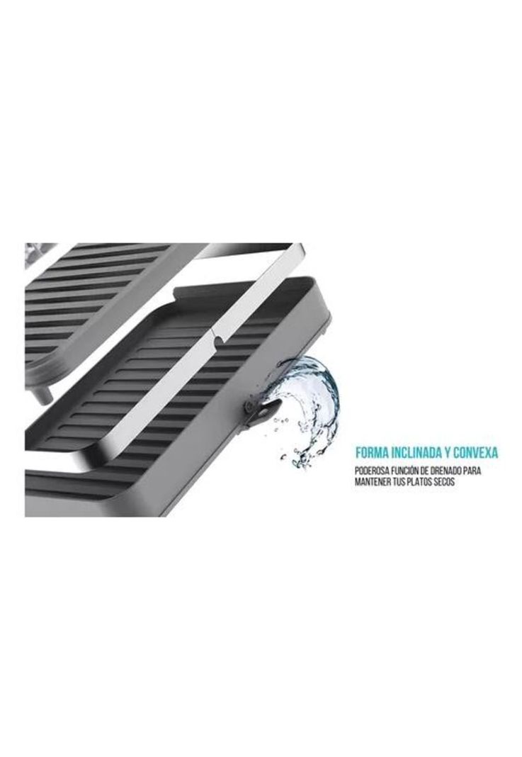 Secaplatos Escurridor de Cocina - Acero Inoxidable, Plegable, Para Loza-5