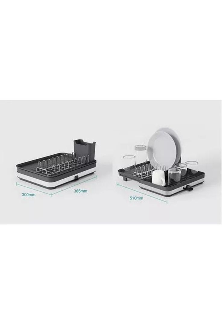 Secaplatos Escurridor de Cocina - Acero Inoxidable, Plegable, Para Loza-6