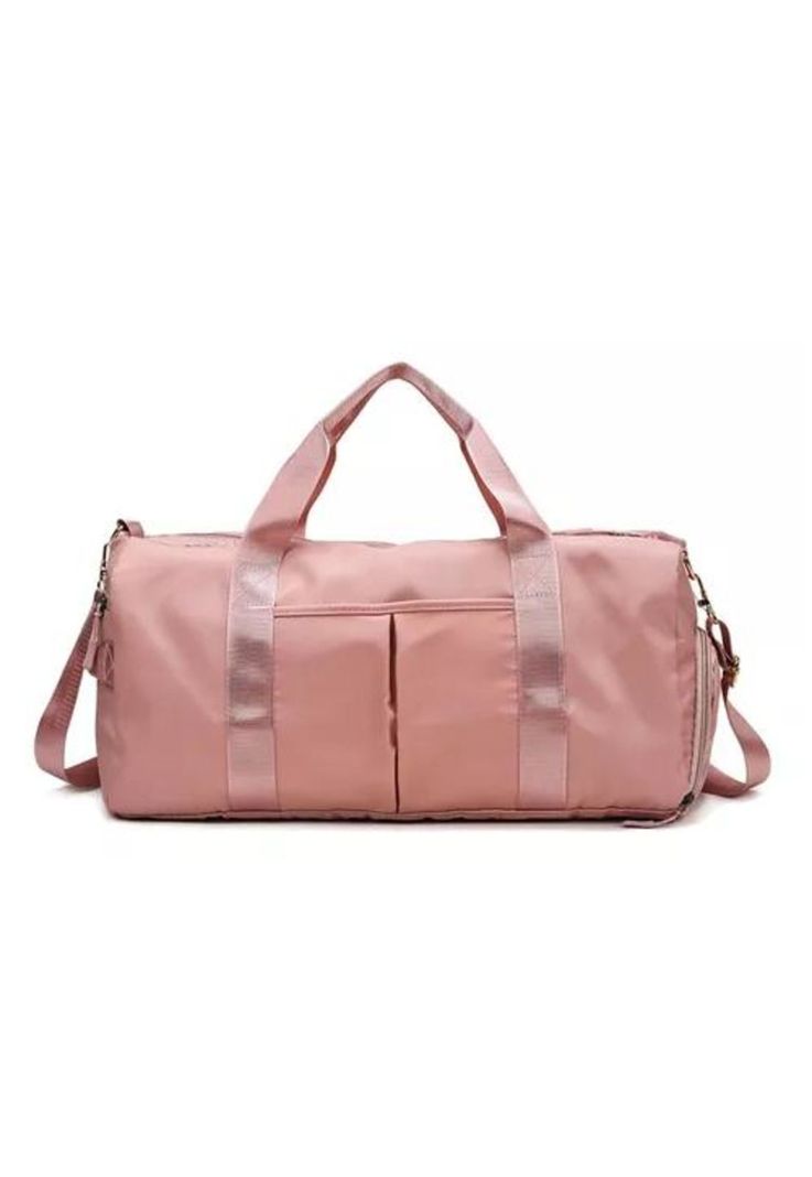 Bolsa de gran capacidad para viajes y deportes, color rosado-0