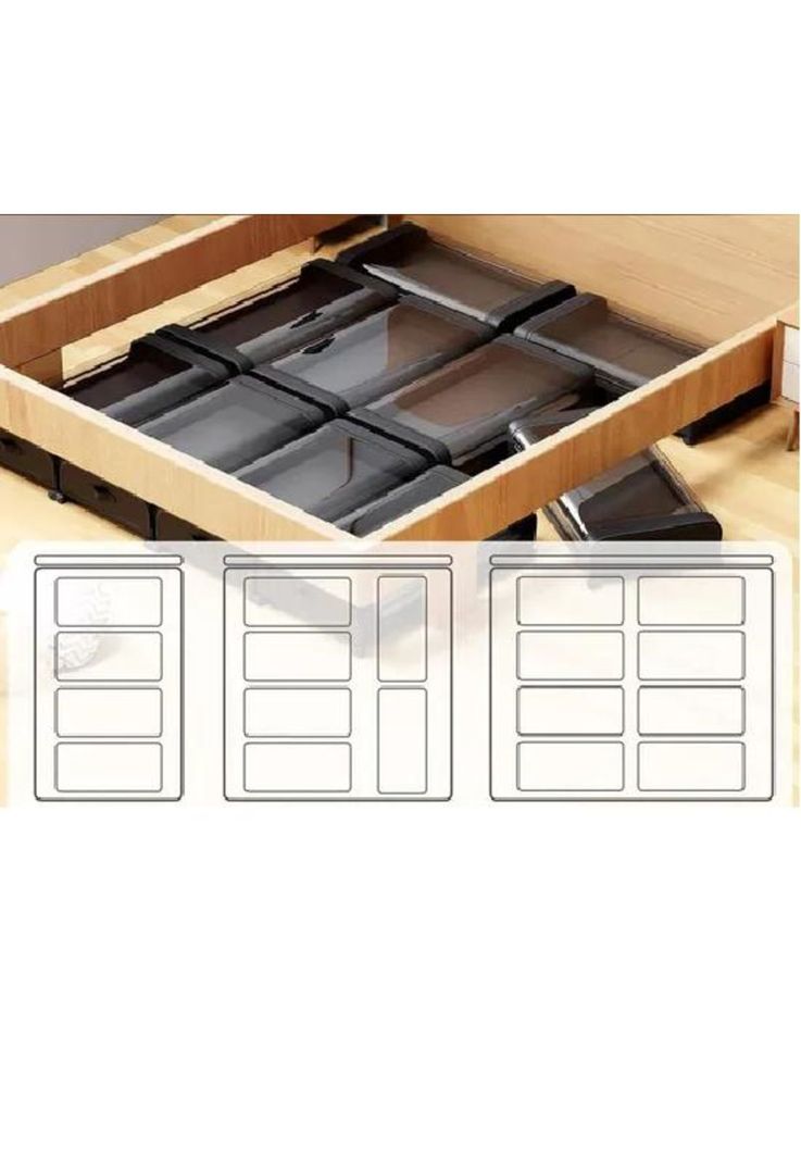 Pack 2 Organizador Ropa Debajo Cama-4